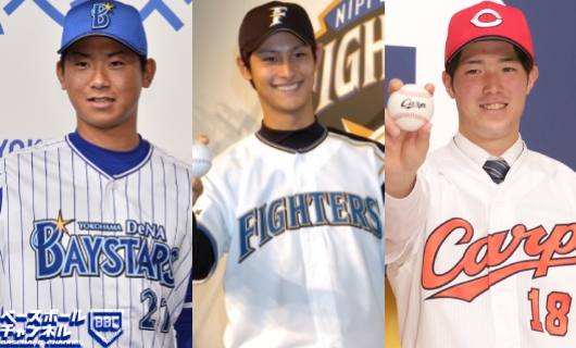 (左から)今永昇太、ダルビッシュ有、森下暢仁