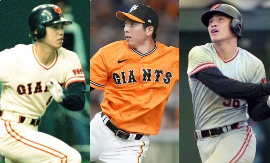 (左から)巨人・緒方耕一、戸郷翔征、村田真一