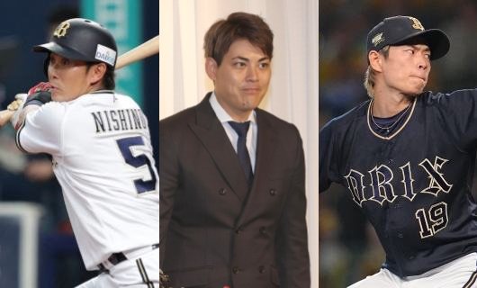 (左から)西野真弘、九里亜蓮、山岡泰輔2
