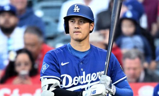 ロサンゼルス・エンゼルス戦に「1番・指名打者（DH）」でスタメン出場するロサンゼルス・ドジャースの大谷翔平選手
