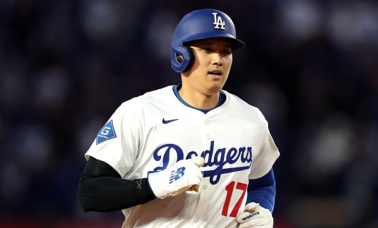 アトランタ・ブレーブス戦に「1番・指名打者（DH）」でスタメン出場するロサンゼルス・ドジャースの大谷翔平選手