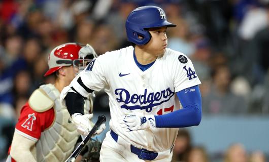 ロサンゼルス・エンゼルス戦に「1番・指名打者（DH）」でスタメン出場するロサンゼルス・ドジャースの大谷翔平選手