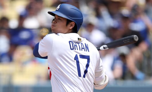 ロサンゼルス・エンゼルス戦に「1番・指名打者（DH）」でスタメン出場するロサンゼルス・ドジャースの大谷翔平選手