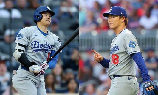 ロサンゼルス・ドジャースの大谷翔平選手と山本由伸投手